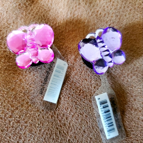 CROCS Other Authentic Crocs Jibbitz Rhinestone Butterflies Set Of 2